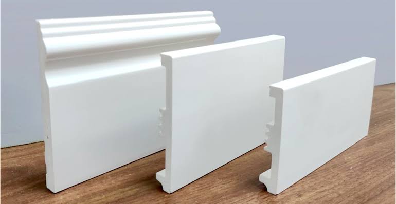 PVC skirting installed neatly in a modern Dubai interior